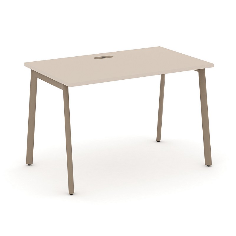 Мебель для персонала ESTETICA ES.SP-2-LP Стол рабочий с лючком на плоскоовальной трубе