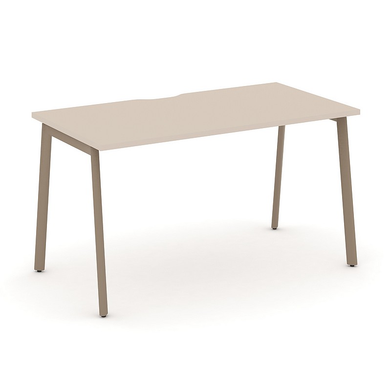 Мебель для персонала ESTETICA ES.SP-3-VP Стол письменный с вырезом на плоскоовальной трубе