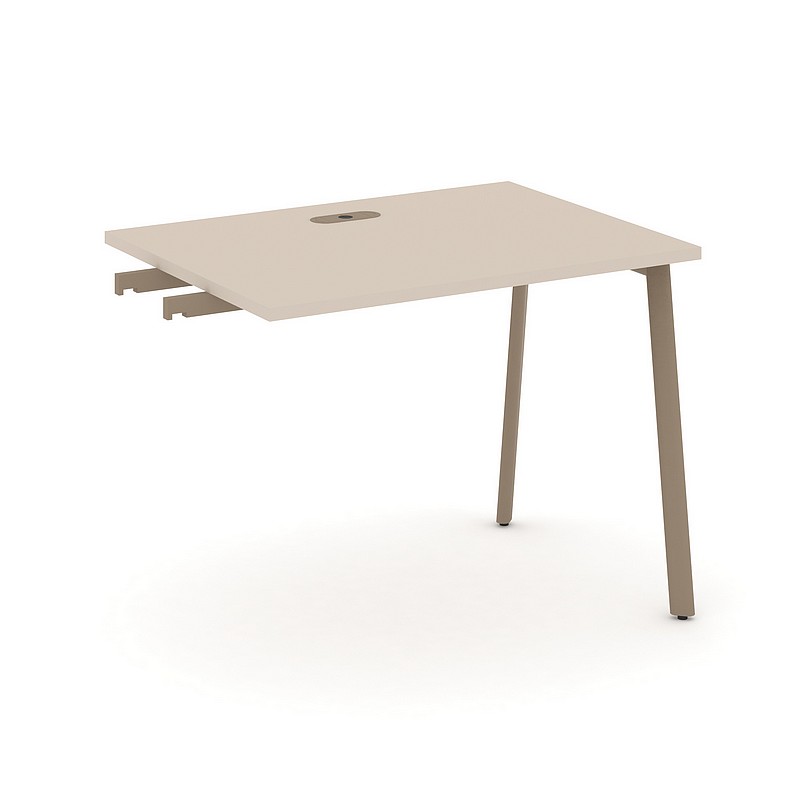 Мебель для персонала ESTETICA ES.SPR-1-LP Стол-приставка к опорным тумбам с лючком на плоскоовальной трубе