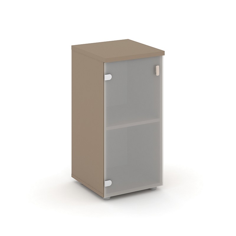 Мебель для персонала ESTETICA ES.SU-3.2(R/L) Пенал низкий прав/лев закрыт.со стеклом