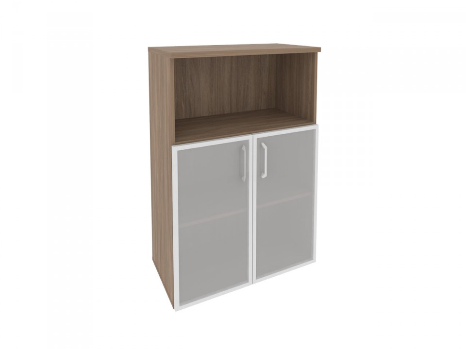 Кабинет руководителя ONIX DIRECT O.ST-2.2R Шкаф средний широкий (2 фасада стекло в раме)