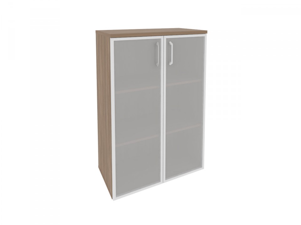 Кабинет руководителя ONIX DIRECT O.ST-2.4R Шкаф средний широкий (2 фасада стекло в раме)